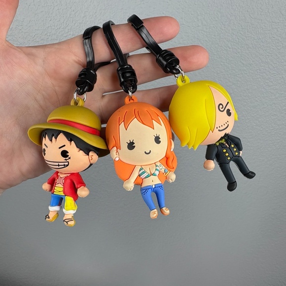 One Piece Accessories - One Piece Characters Keychains (Set of 3)